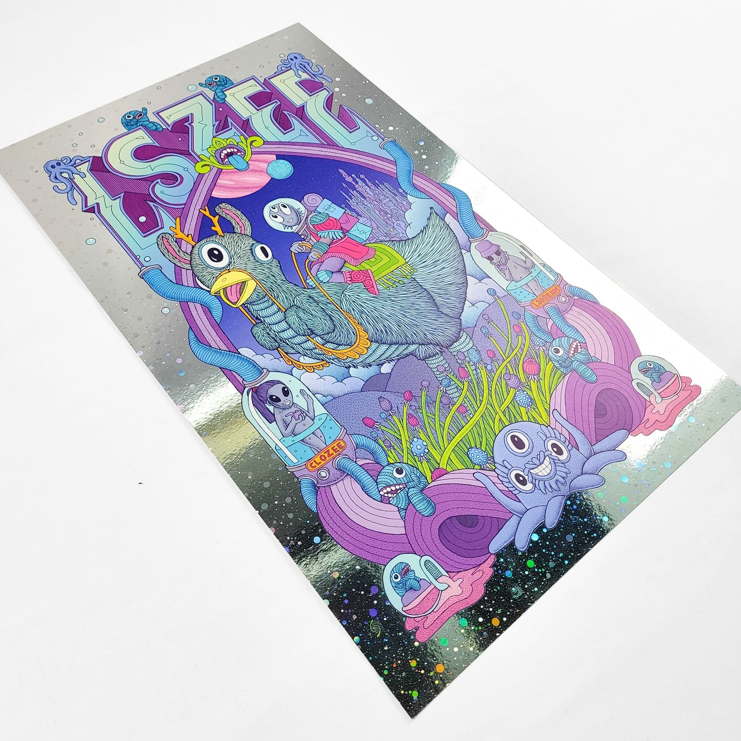 LSZEE - Enigma Galaxy Foil Poster by Chuck - U
